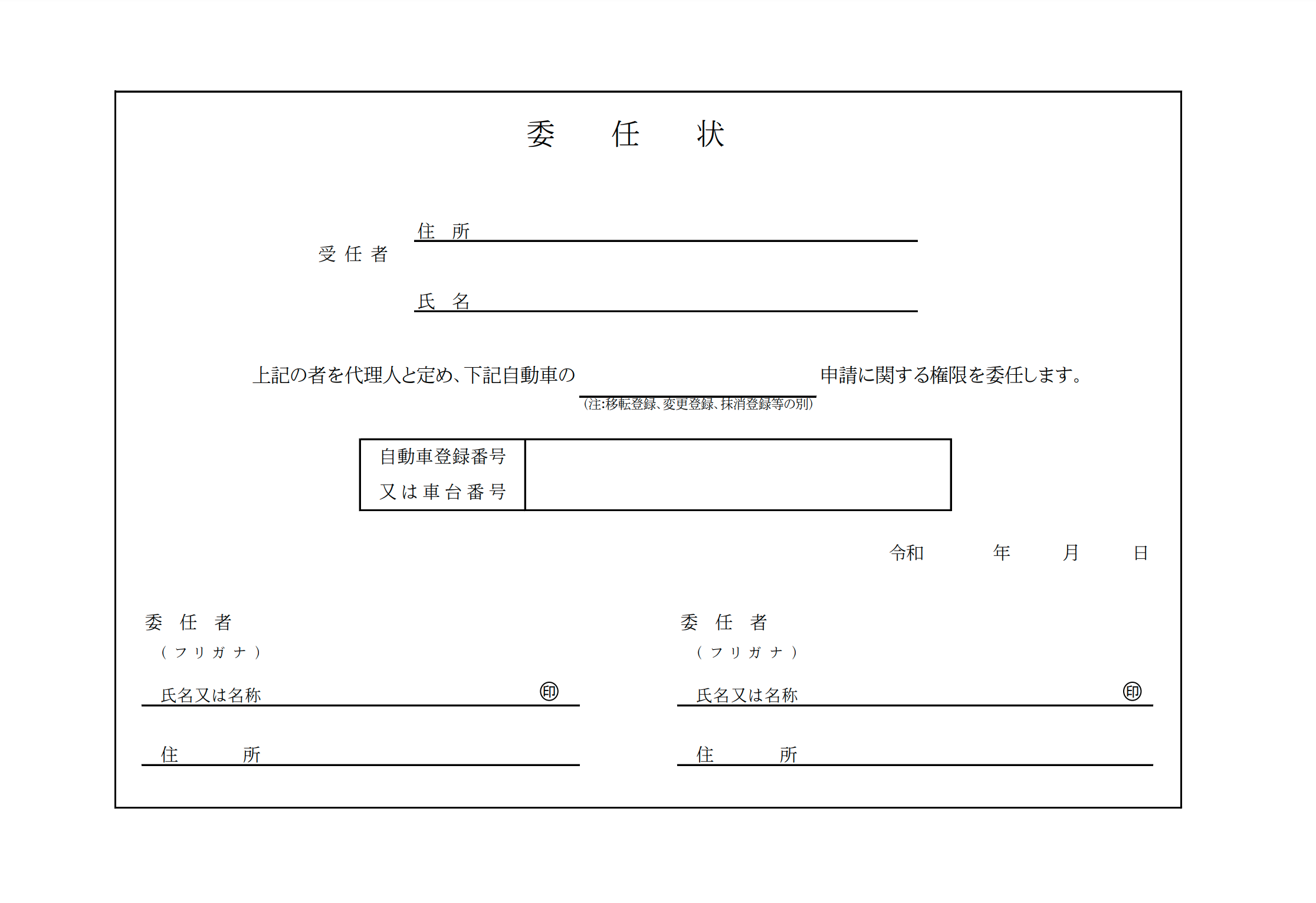 相続による自動車の名義変更 車庫証明申請代行 千葉県内全域対応